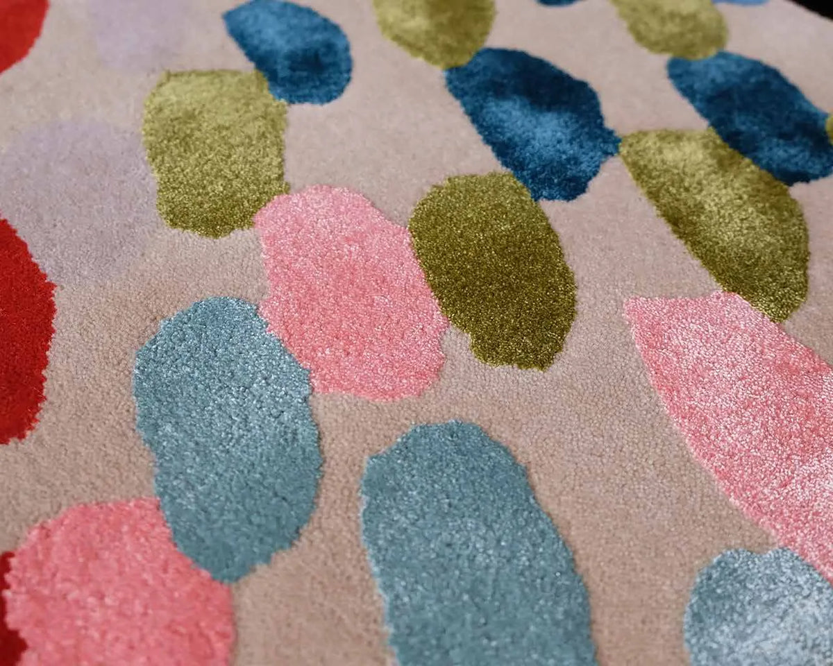 Bamboo viscose pile in scattered colour