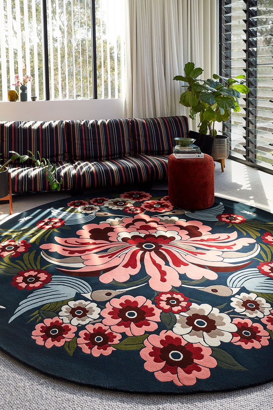 designer rugs house of heras Hummingbird garden lo 02 hr