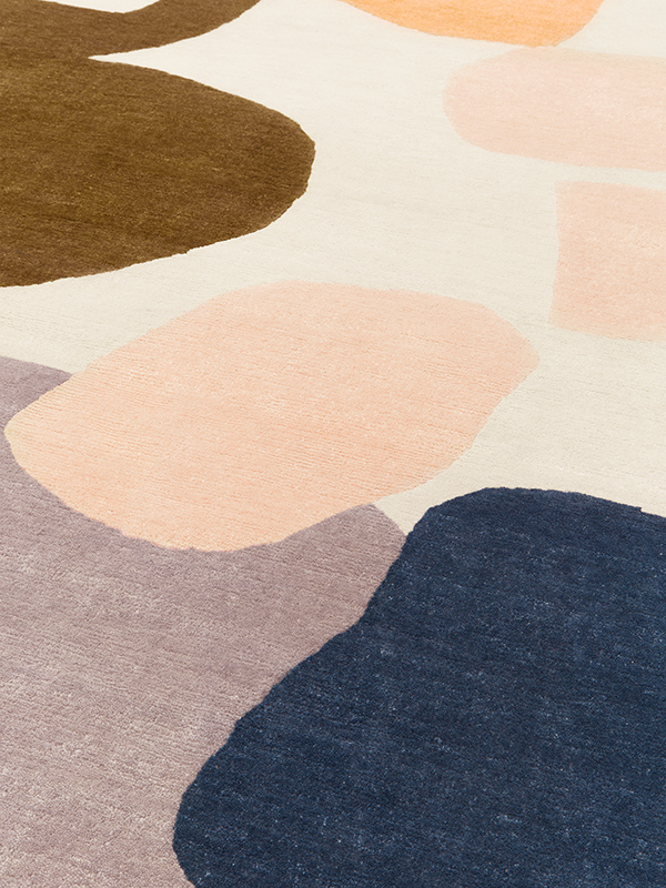 Close up image of Sultana rug in Multi-colours